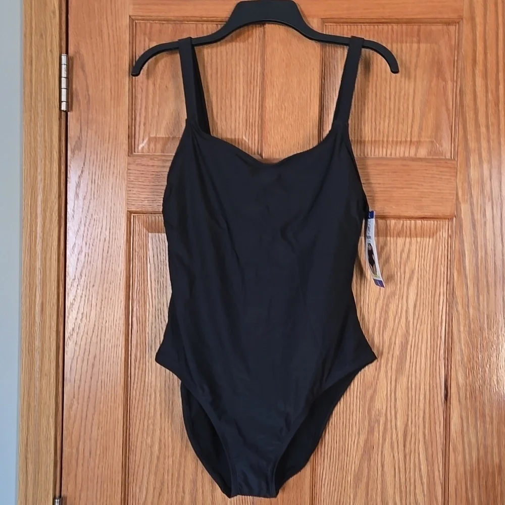 Hurley NWT Black Women's One Piece Swimsuit